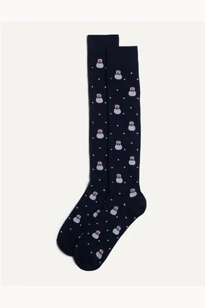 Yamamay Calze lunghe pupazzo di neve in maglia Hello Xmas