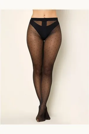 Yamamay Collant neri a pois Delice