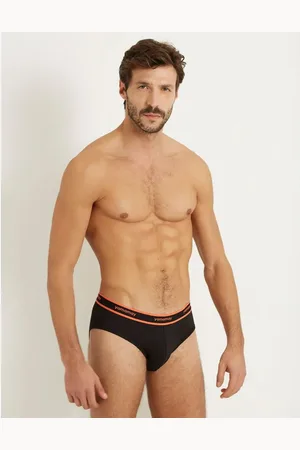 Yamamay Slip uomo in jersey di cotone elasticizzato tinta unita elastico a contrasto New Fashion Color