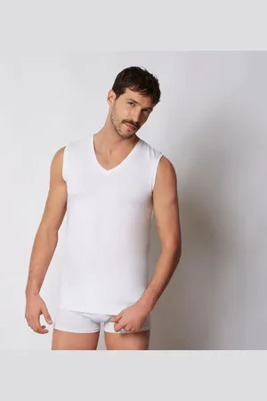Yamamay Canotta uomo scollo V - Cotone Antibatterico