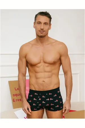 Yamamay Boxer blu stampa pick-up con cuori Amour Toujours
