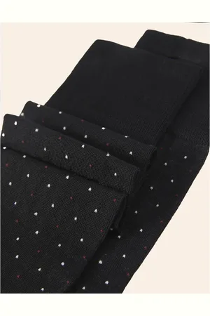 Yamamay Calze lunghe uomo nere pois rossi e bianchi Daily
