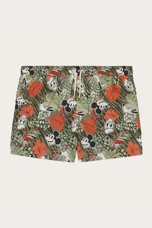 Yamamay Costume boxer bambino verde con stampa Mickey Mouse