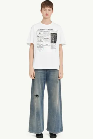 Maison Margiela T-shirt stampa giornalistica