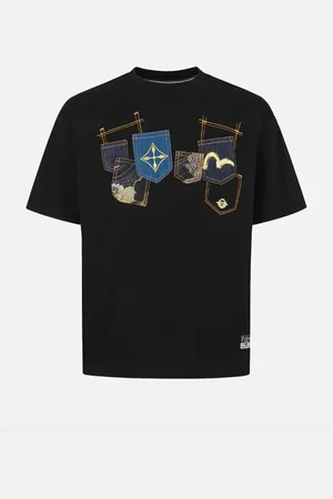 Evisu T-shirt multi tasche