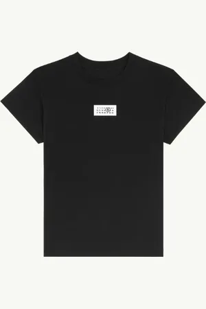 Maison Margiela T-shirt logo ad etichetta nera