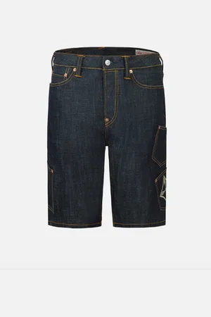 Evisu Bermuda denim multitasche