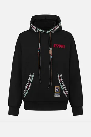 Evisu Felpa con ricamo totem