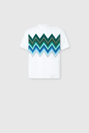 Missoni T-shirt stampa micro zig zag