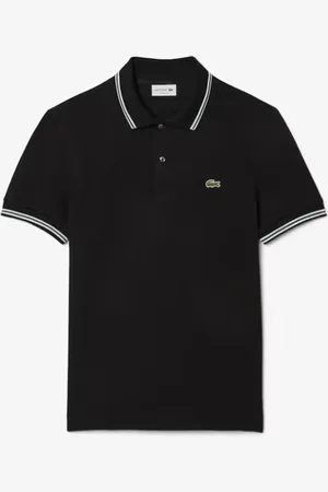 Lacoste Polo bordino a contrasto nero
