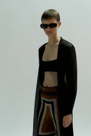 CIRCUS HOTEL Cardigan in lurex