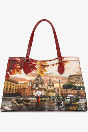 Y Not? TOTE BAG YES639F5 ROME RAINING