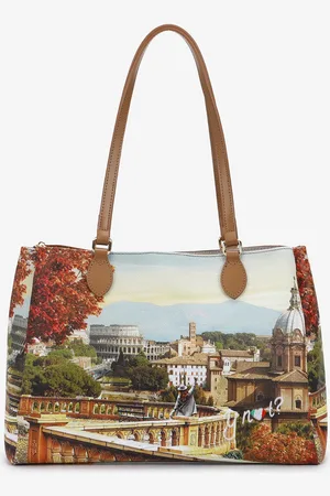Y Not? TOTE BAG YES594F5 ROME LANDSCAPE