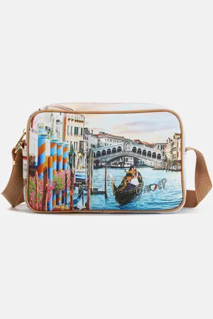 ? Borsa Shopping Medium Yes Bag Stampa Città DREAM IN VENICE Borsa a Tracolla da donna