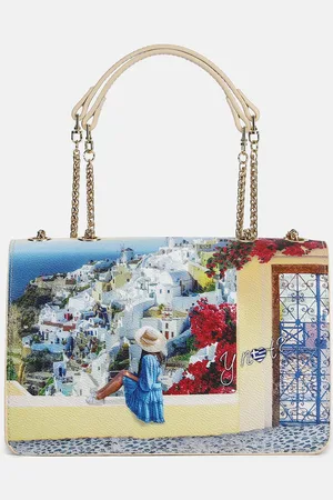 Y Not? ? Borsa Postina Yes Bag Stampa Città GREEK SUMMER Postina da donna