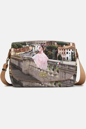 Y Not? ? Borsa Postina Large Yes Bag Stampa Città ANLIGHT BEAUTY Postina da donna