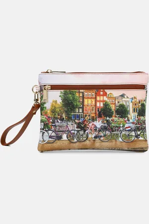 Y Not? ? Beauty Case Medium Yes Bag Stampa Città FLOWER RIVER Beauty case da donna