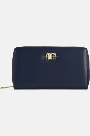 Y Not? ? Trusse Oyster BLU Borsa Clutch da donna