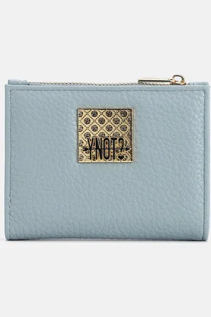 Y Not? ? Potrafogli Rachel In Pelle Sintetica BLU Portafogli da donna