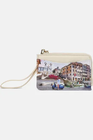 Y Not? ? Portafogli Large Yes Bag Stampa Città VACANZA ROMANA Portafogli da donna