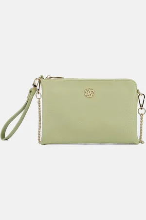 Y Not? ? Clutch Small Happy In Pelle Sintetica VERDE