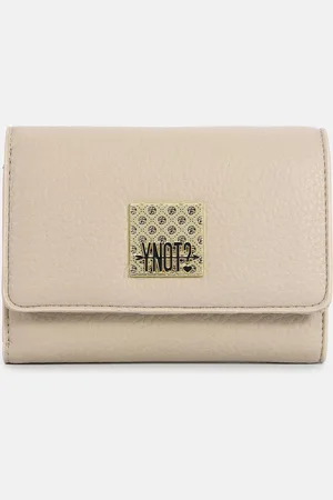 Y Not? ? Potrafogli Rachel In Pelle Sintetica BEIGE Portafogli da donna