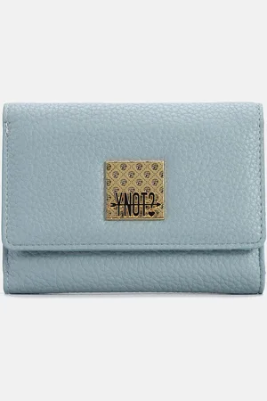 Y Not? ? Potrafogli Rachel In Pelle Sintetica BLU Portafogli da donna