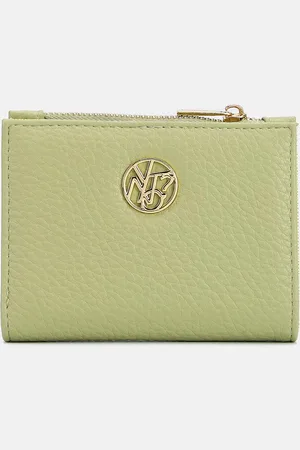 Y Not? ? Portafogli Happy In Pelle Sintetica VERDE Portafogli da donna