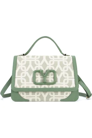 Y Not? ? Borsa Donna Pattina Grace Logo VERDE Pattina da donna