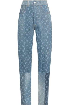 Marine Serre BOTTOMWEAR Pantaloni jeans