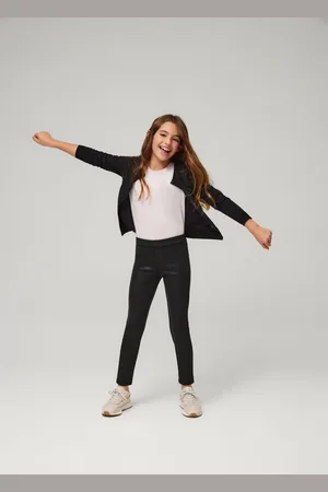 YSABEL MORA Leggings termici da bambino effetto pelle nera
