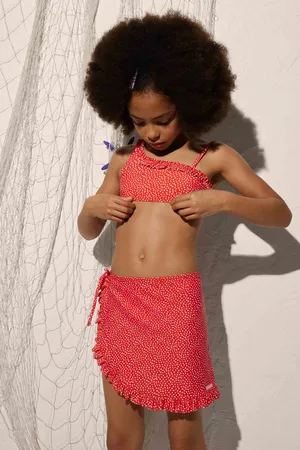 YSABEL MORA Gonna pareo da spiaggia a pois