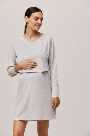 YSABEL MORA Camicia da notte premaman a maniche lunghe
