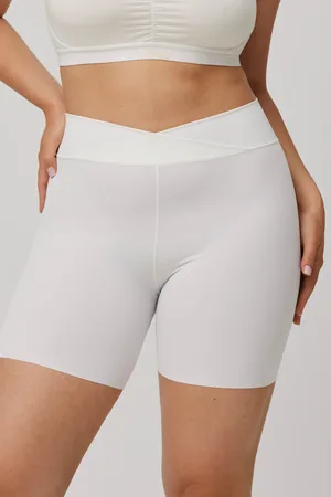 YSABEL MORA Shorts bianchi elasticizzati antisfregamento