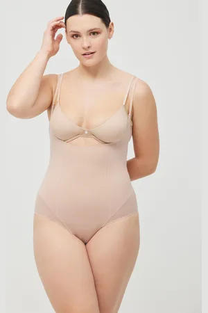 YSABEL MORA Body-up snellente in cotone color carne