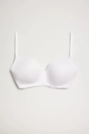 YSABEL MORA Reggiseno senza ferretto con imbottitura in cotone biologico per coppe C e D