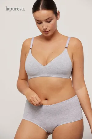 YSABEL MORA Reggiseno push-up senza ferretto in cotone organico