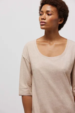YSABEL MORA Camicia da notte in cotone biologico a maniche lunghe