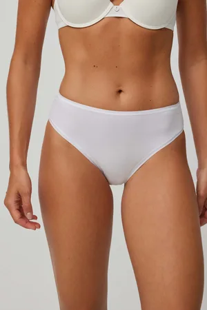 YSABEL MORA Confezione da 2 mutandine midi basic bianche