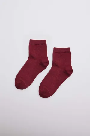 YSABEL MORA Calzini con perle per bambini bordeaux