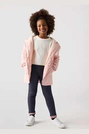 YSABEL MORA Leggings termici da bambina con tasche posteriori navy