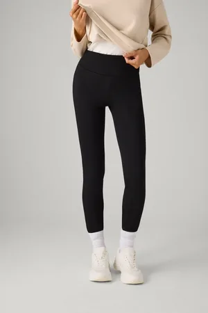 YSABEL MORA Leggings termici in cotone antracite