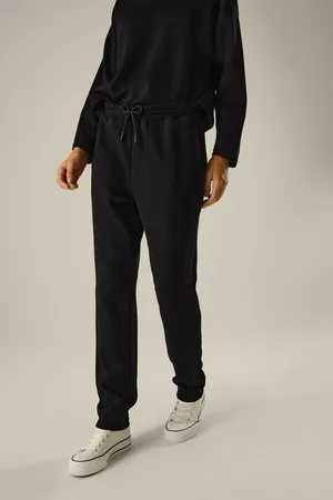 YSABEL MORA Pantaloni jogger sportivi neri con tasche laterali
