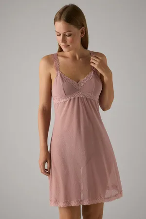 YSABEL MORA Completo camicia da notte e perizoma trasparente plumeti