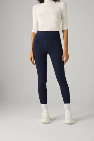 YSABEL MORA Leggings termici in cotone blu scuro