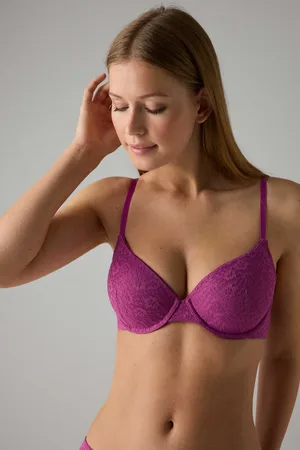 YSABEL MORA Reggiseno imbottito con ferretto e design in pizzo
