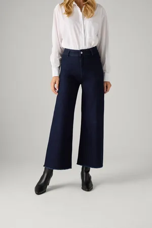 YSABEL MORA Jeans larghi blu scuro