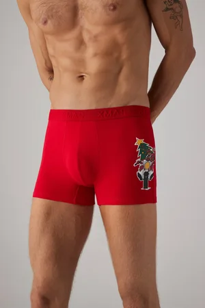 YSABEL MORA Boxer con disegno natalizio