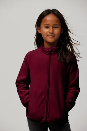 YSABEL MORA Giacca polare marrone per bambini