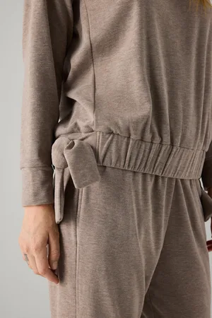 YSABEL MORA Maglia termica con dettaglio nodo laterale